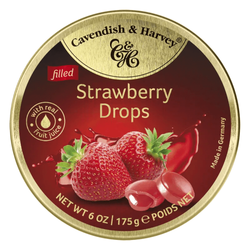 Cavendish & Harvey Strawberry Drops 175g – Coopers Candy