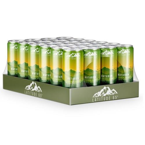 Latitude 65 Naturen - Citron & Lime 33cl x 24st (helt flak) – Coopers Candy