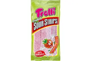 Trolli Sour Strips Strawberry 85g – Coopers Candy