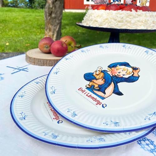 Papperstallrikar Emil i Lönneberga 8-pack – Coopers Candy