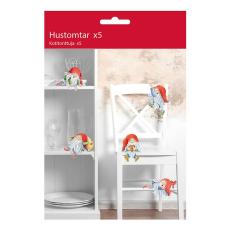 Hustomtar Dekoration i Papp 5-pack – Coopers Candy