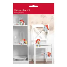 Hustomtar Dekoration i Papp 5-pack – Coopers Candy
