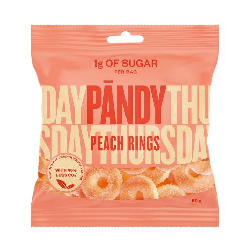 Pandy Candy Peach Rings 50g – Coopers Candy