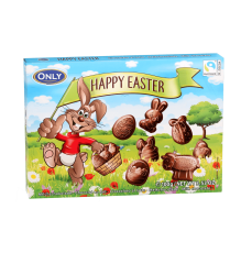 ONLY Milk Chocolate Happy Easter Figures 100g – Coopers Candy