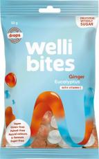 Wellibites Drops Ginger & Eucalyptus 50g – Coopers Candy