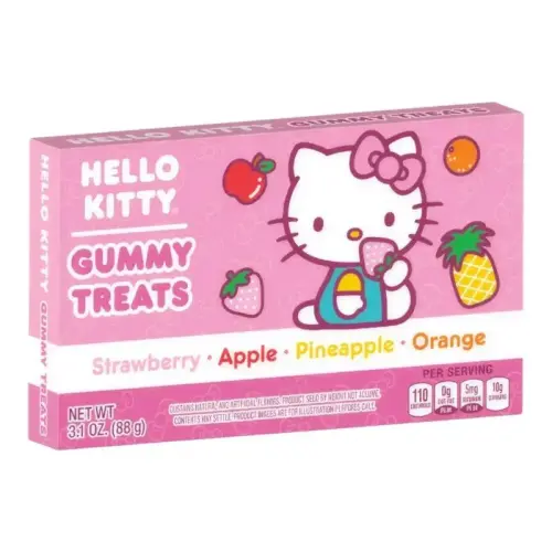 Hello Kitty Gummy Treats Fruit 88g – Coopers Candy