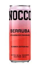 NOCCO Berruba Strawberry/Rhubarb 33cl x 24st &ndash; Coopers Candy