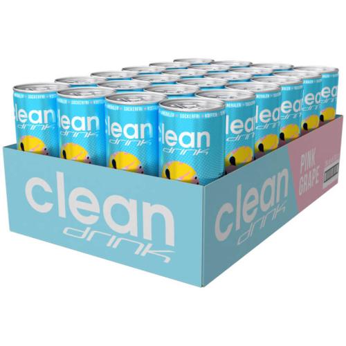 Clean Drink - Pink Grape 33cl x 24st – Coopers Candy