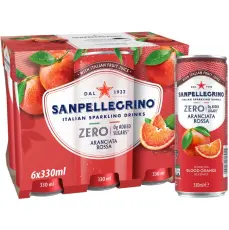 San Pellegrino Aranciata Rossa Zero 33cl x 6st &ndash; Coopers Candy