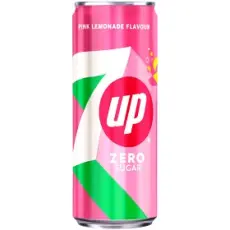 7UP Zero Pink Lemonade 330ml &ndash; Coopers Candy