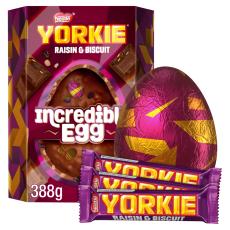 Yorkie Raisin & Biscuit Chocolate Incredible Egg 388g – Coopers Candy