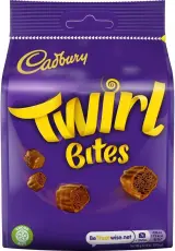 Cadbury Twirl Bites Chocolate Bag 85g &ndash; Coopers Candy