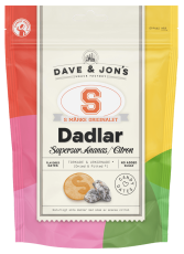 Dave & Jons Dadlar S-Märke Supersur 125g – Coopers Candy