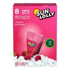 Sun Lolly Ice Lollies - Raspberry 520g – Coopers Candy