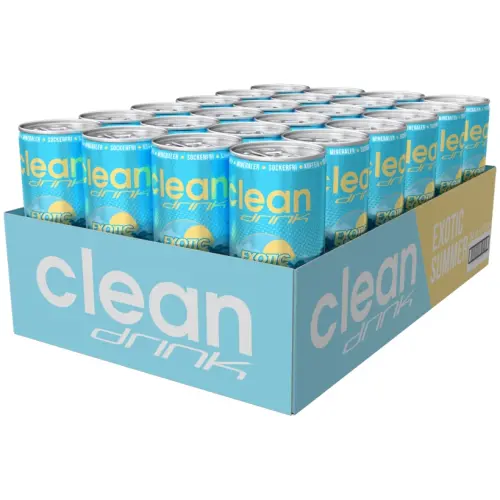 Clean Drink Exotic Summer 33cl x 24st – Coopers Candy