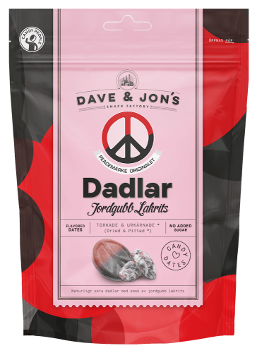 Dave & Jons Dadlar Peacemärke 125g – Coopers Candy