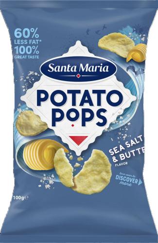 Santa Maria Potato Pops Sea Salt Butter 100g – Coopers Candy
