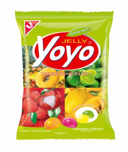 Yoyo Jelly Tropical Fruit 80g – Coopers Candy