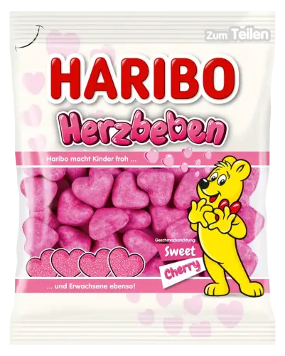Haribo Herzbeben Sweet Cherry 160g – Coopers Candy