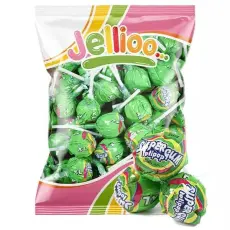 Super Gum Lollipop Gum Green Apple 53st – Coopers Candy