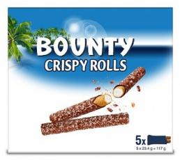 Bounty Crispy Rolls 5-Pack 117g – Coopers Candy