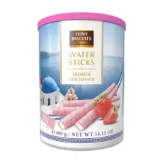 Feiny Biscuits Wafer Rolls with Strawberry Cream 400g – Coopers Candy