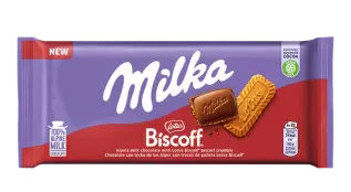 Milka M&aelig;lkechokoladebar Lotus Biscoff 90g &ndash; Coopers Candy