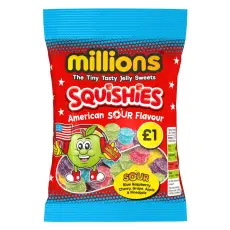 Millions Squishies American Sour Flavour 120g – Coopers Candy