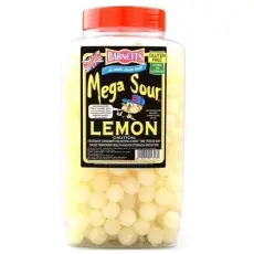 Barnetts Mega Sour Lemon 3kg &ndash; Coopers Candy