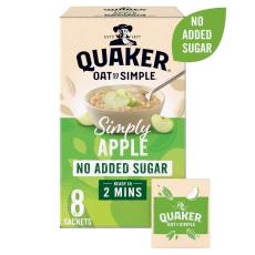 Quaker Oat so Simple No Added Sugar Apple 271g – Coopers Candy