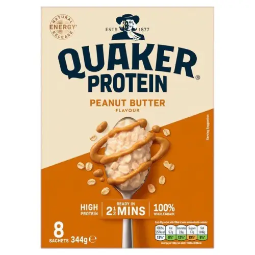 Quaker Protein Peanut Butter 8-Pack 344g – Coopers Candy