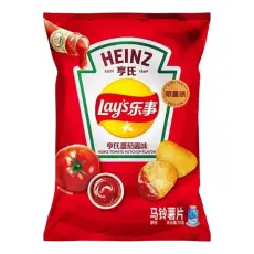 Lays Kartoffelchips Heinz Tomato Ketchup Smag 70g &ndash; Coopers Candy