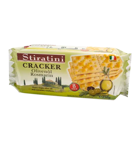 Stiratini Crackers with olive oil & rosemary 250g – Coopers Candy