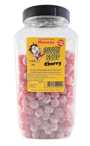 Maxons Stupidly Sour Jar Cherry 3kg – Coopers Candy