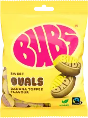 Bubs Banana Toffee Ovals 90g &ndash; Coopers Candy
