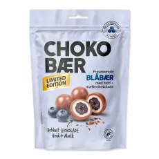 Chokob&aelig;r Bl&aring;b&auml;r med vit- och mj&ouml;lkchoklad 80g &ndash; Coopers Candy