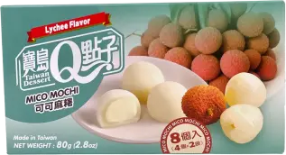 Taiwan Dessert - Mico Mochi Lychee Flavour 80g – Coopers Candy