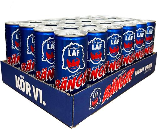 BÄNGER by Lilla Al-Fadji Energy Drink 25cl x 24st (helt flak) – Coopers Candy