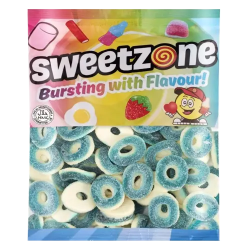 Sweetzone Sour Blue Raspberry Rings 1kg – Coopers Candy