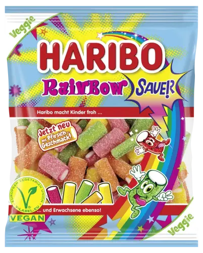 Haribo Rainbow Sour 160g – Coopers Candy
