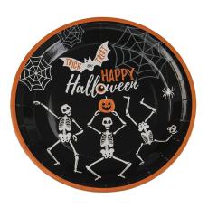 Papperstallrikar Halloween Skelett 8-pack – Coopers Candy