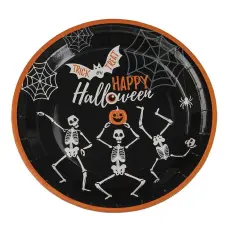 Papperstallrikar Halloween Skelett 8-pack – Coopers Candy