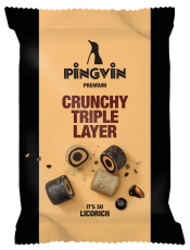 Toms Pingvin Premium Crunchy Triple Layer 90g – Coopers Candy