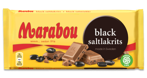 Marabou Black Saltlakrits 100g – Coopers Candy