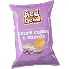 Redhead Chips Cream Cheese & R&oslash;dl&oslash;g 150g &ndash; Coopers Candy