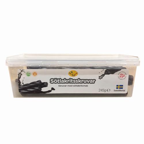 Scandi Candy Sötlakritsskruvar 245g – Coopers Candy