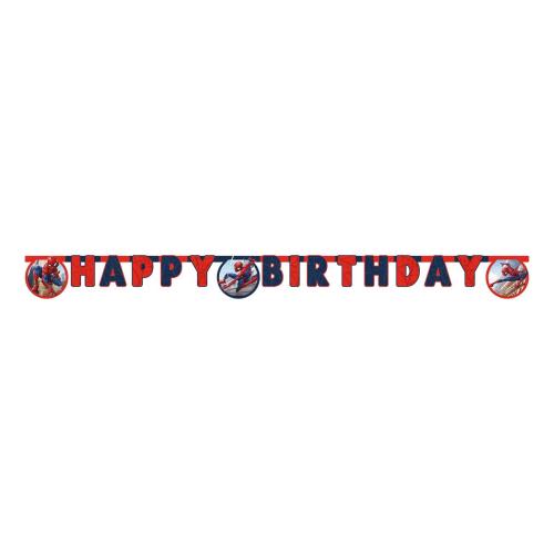 Bokstavsgirlang Happy Birthday Spider-Man – Coopers Candy