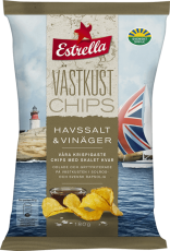Estrella Västkustchips Salt & Vinäger 180g – Coopers Candy