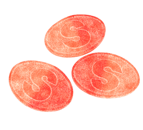 S-Märke Sour Peach 500g – Coopers Candy