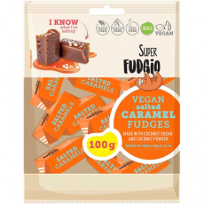 Super Fudgio Ekologisk Salted Caramel Vegan 100g – Coopers Candy